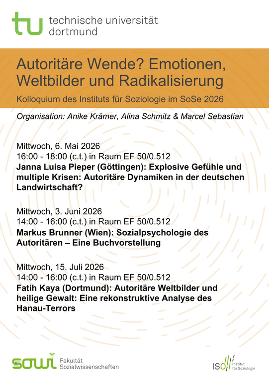 Programm des ISO-Kolloquiums im Sommersemester 2026