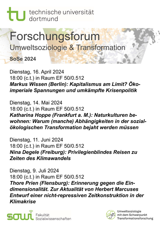 Program Poster of the research forum