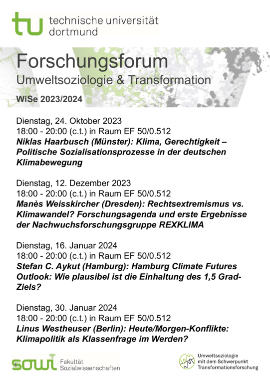 Program Poster of the Research Forum