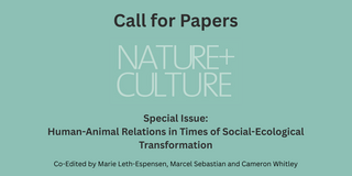 Kopf des Call for Papers für die Sonderausgabe von Nature and Culture
