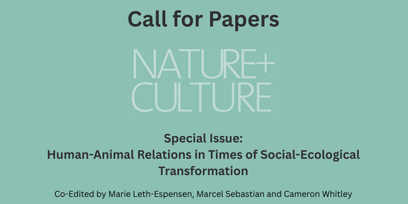 Kopf des Call for Papers für die Sonderausgabe von Nature and Culture