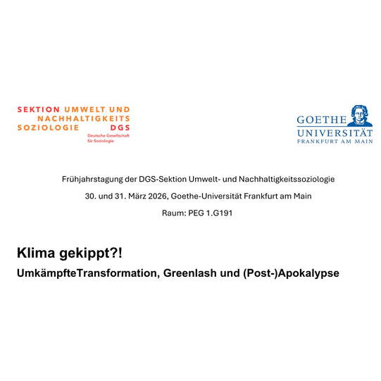 Kopf des Programms der Tagung "Klima gekippt?! Umkämpfte Transformation, Greenlash und (Post-)Apokalypse"