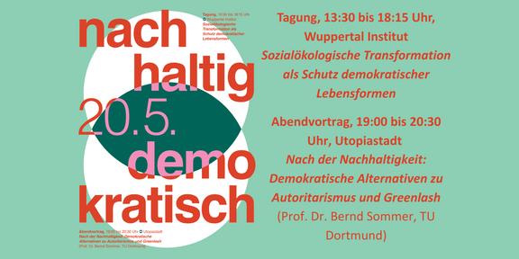 Poster zur Tagung "Nachhaltig demokratisch"