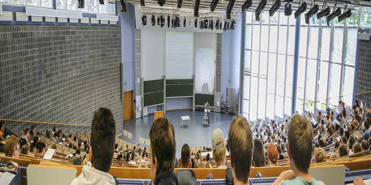 A lecture in the Audimax