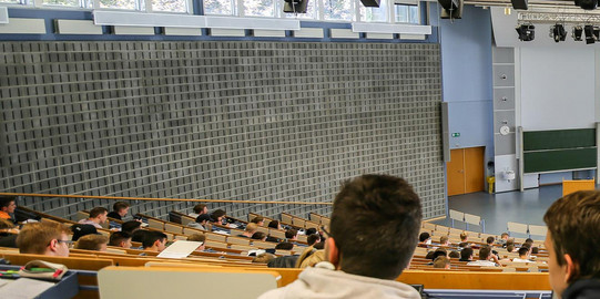 A lecture in the Audimax